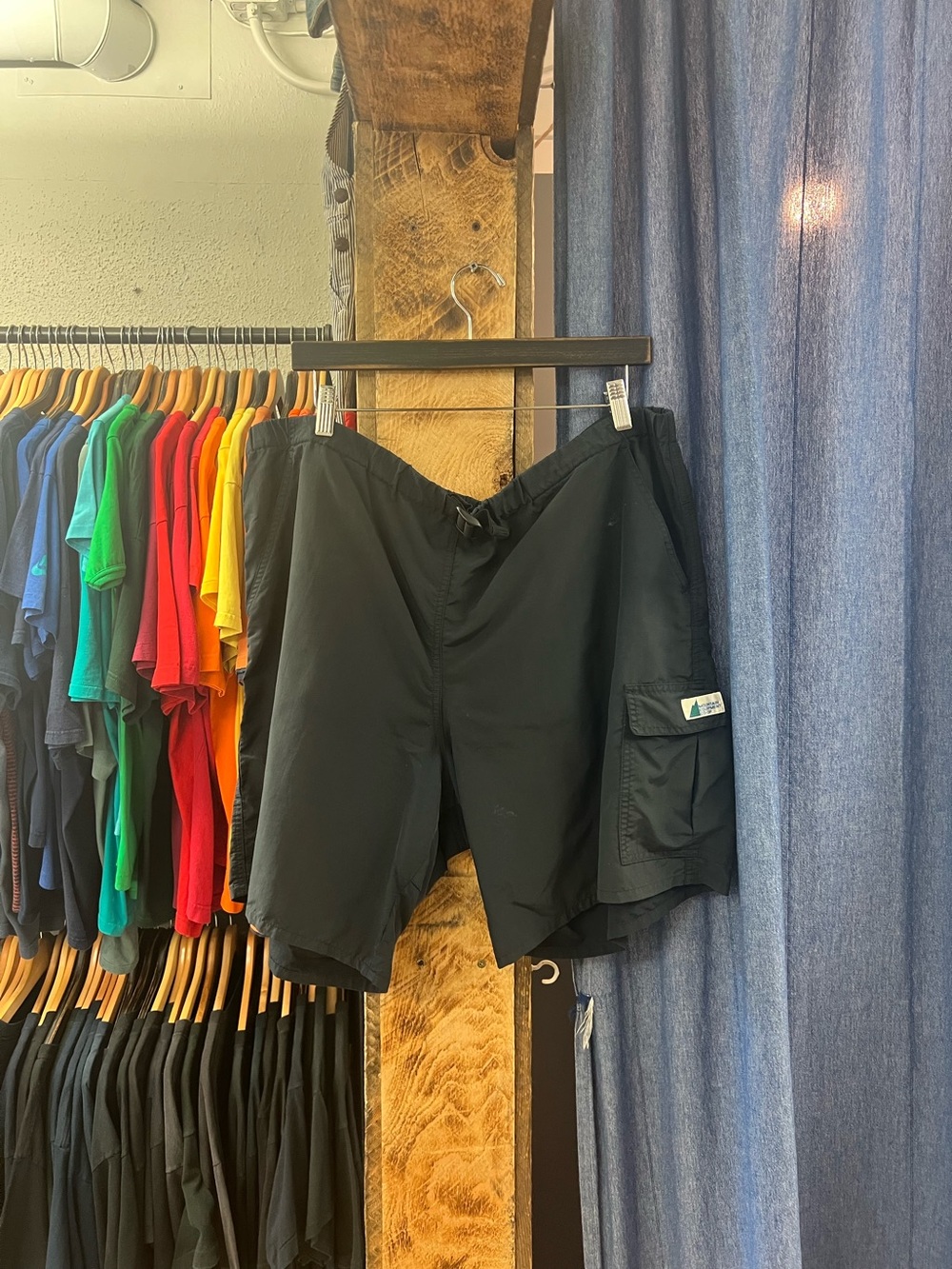 Vintage Mountain Equipment Nylon Black Cargo Shorts